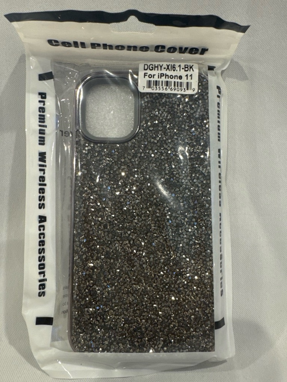 Bling Rhinestone Crystal Textured Protective Case for iPhone 11